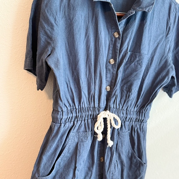 Universal Thread Blue Linen Romper - Picture 6 of 6